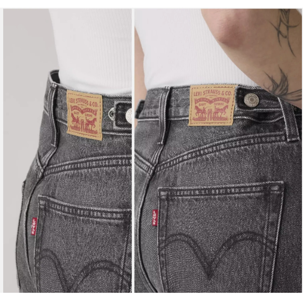 Levi's Women's Cinch Barrel Jeans 30x31 NWT Black "Past Lives" - Picture 5 of 12